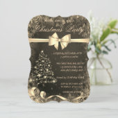 Arbre d'or de Noël, Bow, Invitation de fête d'entr (Debout devant)