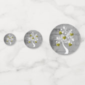 Arbre d'or des coeurs Table Mariage Confetti (Devant)