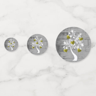 Arbre d'or des coeurs Table Mariage Confetti