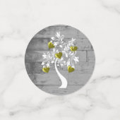 Arbre d'or des coeurs Table Mariage Confetti (Petit recto)