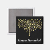 Arbre d'or Magnet de Chanukah (Recto/Verso)