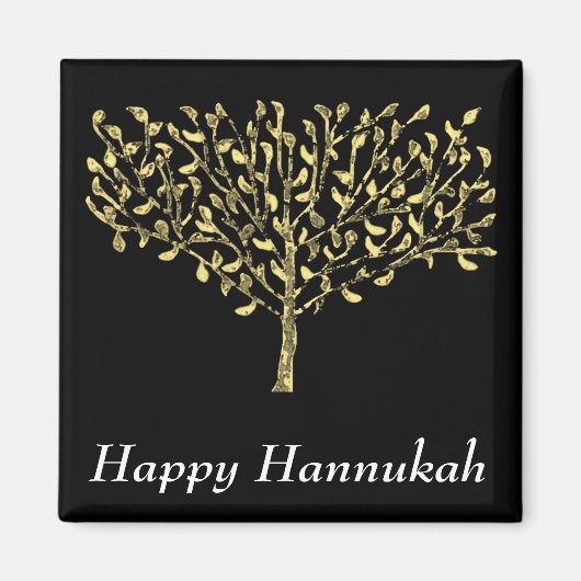 Arbre d'or Magnet de Chanukah (Devant)