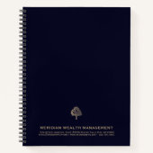 Arbre d'or sur le Carnet Blue Financial Planner de (Devant)