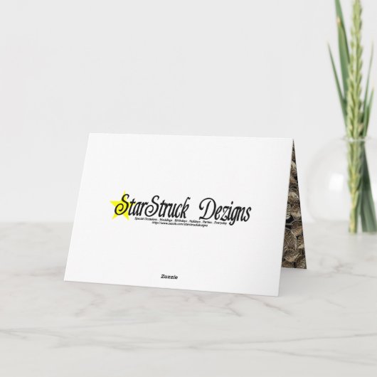 Arbre doré avec ruban rouge et nœud Merci (Dos)