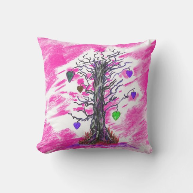 Arbre du Coussin rose amour (Recto)