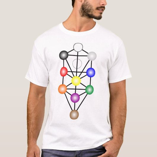 Arbre du T-shirt des hommes de lumière de la vie (Devant)