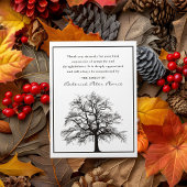 Arbre élégant | Merci funéraire