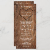 Arbre en bois sculpté dans le coeur Programme de m (Devant / Derrière)