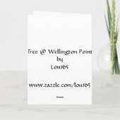 Arbre en bord de mer Carte d'anniversaire (Dos)