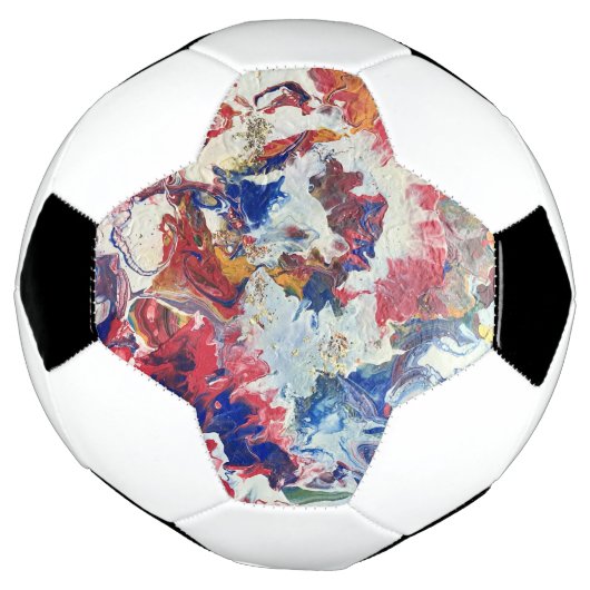 Arbre en fleurs rouge abstrait bleu bleu jaune Fle (Tourné)