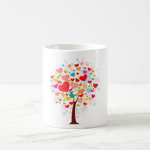 Arbre En Forme De Coeur Feuille Mug