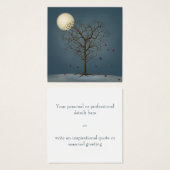 Arbre en forme de coeur mélancolique sous la Plein (Devant & derrière)