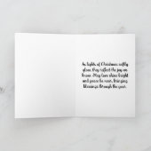 Arbre en spirale bleu – Carte de Noël (Intérieur)