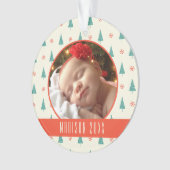 Arbre et flocons de neige de Noël faits sur (devant)