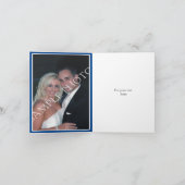 Arbre et lumières scintillantes Merci mariage bleu (Intérieur)