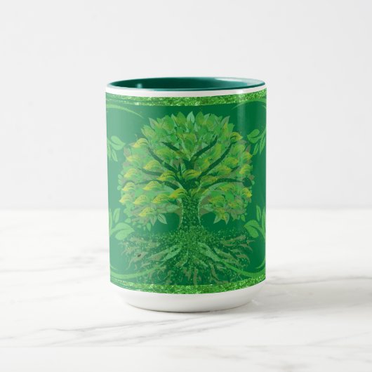 Arbre familial Héritage café Mug (Centre)