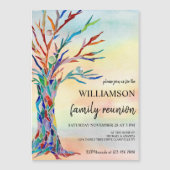 Arbre familial Retrouvailles - Magnet d'invitation (Devant)