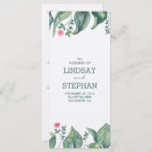 Arbre Feuille aquarelle Rustique programmes de mar (Devant / Derrière)