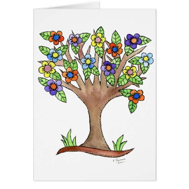 Arbre fleurissant (Devant)