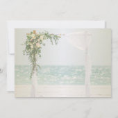 Arbre Fleurs  Mariage sur la Plage  Faire-Part de  (Dos)