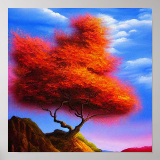 Arbre Fondée sur une affiche de rock (Devant)