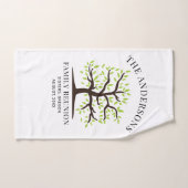 Arbre généalogique personnalisé pour réunion de fa (Serviette à main)