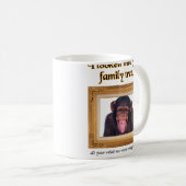 Arbre Généalogique Singe Mug Drôle Humour (Devant droit)