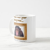 Arbre Généalogique Singe Mug Drôle Humour (Devant gauche)