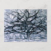 Arbre gris - Piet Mondrian - Carte postale d'art a (Devant)
