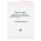 Arbre Hugger de bébé : Grande singe (Dos)