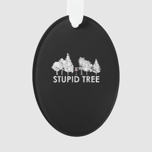 Arbre Imbécile Disque Golf Sports Lover Cadeau (devant)