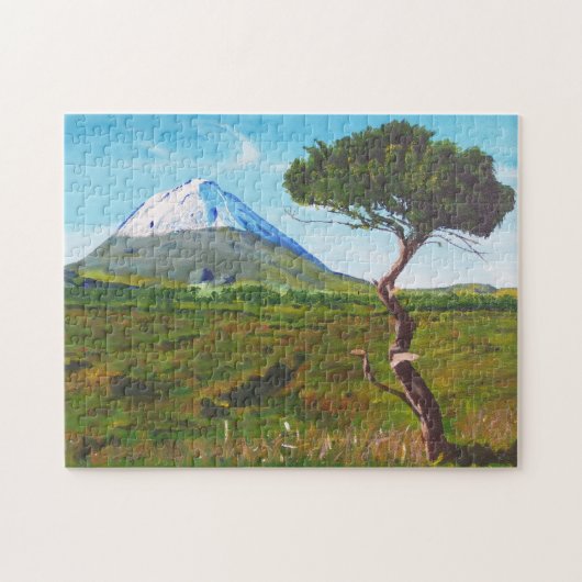 Arbre isolé de puzzle aux Açores (Horizontal)