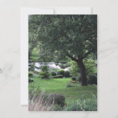 Arbre Jardin paisible 6 Faire-part funéraire (Dos)