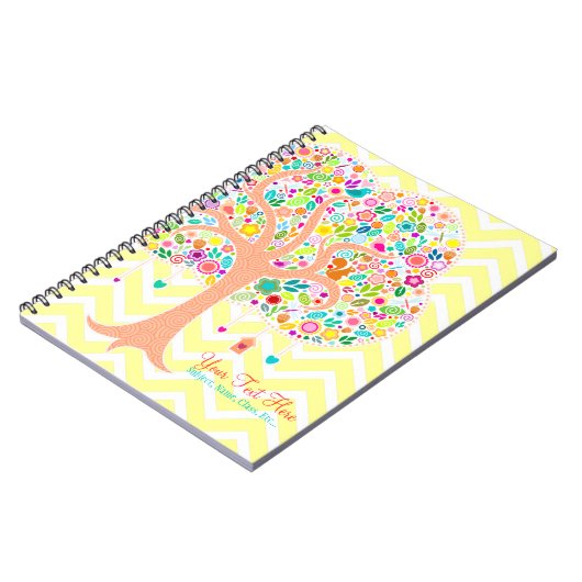 Arbre lunatique - carnet de notes à spirale fait (Côté gauche)