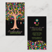 Arbre lunatique - cartes de visite (verticaux) (Devant / Derrière)