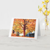 ARBRE MAJESTUEUX SUR HIGH STREET carte (Fleur jaune)