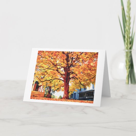 ARBRE MAJESTUEUX SUR HIGH STREET carte (Devant)