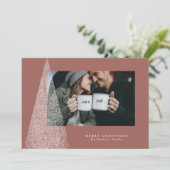 Arbre moderne carte photo de vacances (Debout devant)