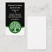 Arbre moderne Cartes de visite de paysage (Devant / Derrière)