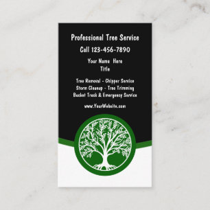 Arbre moderne Cartes de visite de paysage
