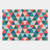 Arbre moderne papier d'emballage de vacances - rou (Devant)