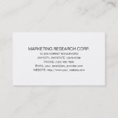 Arbre moderniste 13 Carte de visite (Dos)