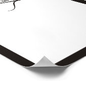 Arbre Noir sur affiche blanche (Coin)