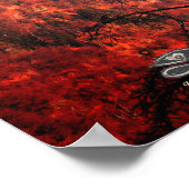 Arbre, nuage, montagnes avec citations Poster (Coin)