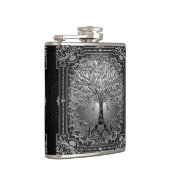 Arbre orné d'argent de la vie Ancien flacon rustiq (Droite)