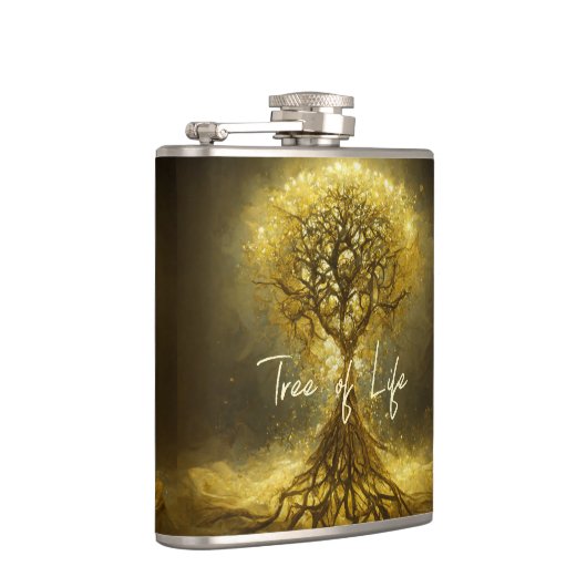 Arbre orné d'or de Lif Ancien Flacon Rustique (Droite)