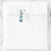 Arbre Ornements Blue Snowflakes Stickers de Noël (Sac)