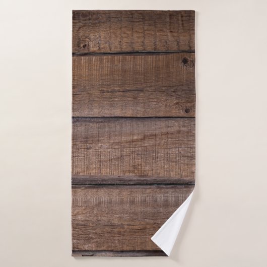 Arbre planches arrière - plan rustique (Serviette de bain)