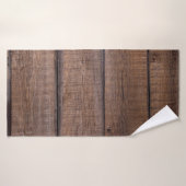 Arbre planches arrière - plan rustique (Serviette de bain)