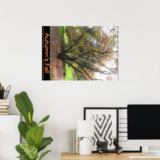 Arbre Rayon d'automne Poster d'automne (Bureau à domicile)